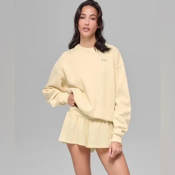 Alo yoga accolade pullover Medium Candlelight yellow (pale yellow) - Picture 4 of 7